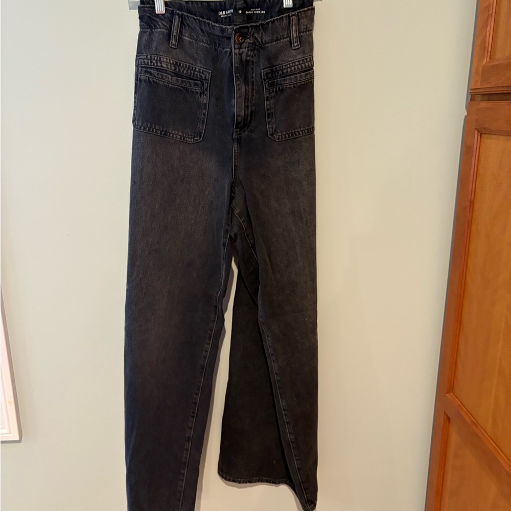 Old Navy Women's Dark Gray Flare Jeans